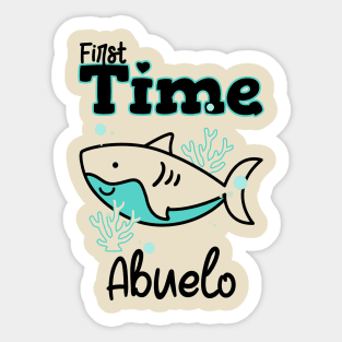 First Time Abuelo Sticker